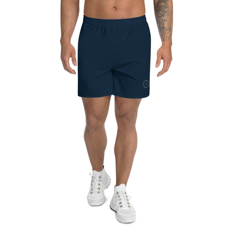 Micro Cube Athletic Shorts: Navy