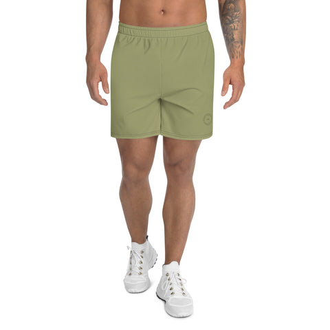 Micro Cube Athletic Shorts: Faded Olive