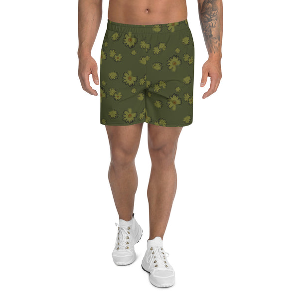 Flower Shorts: Olive