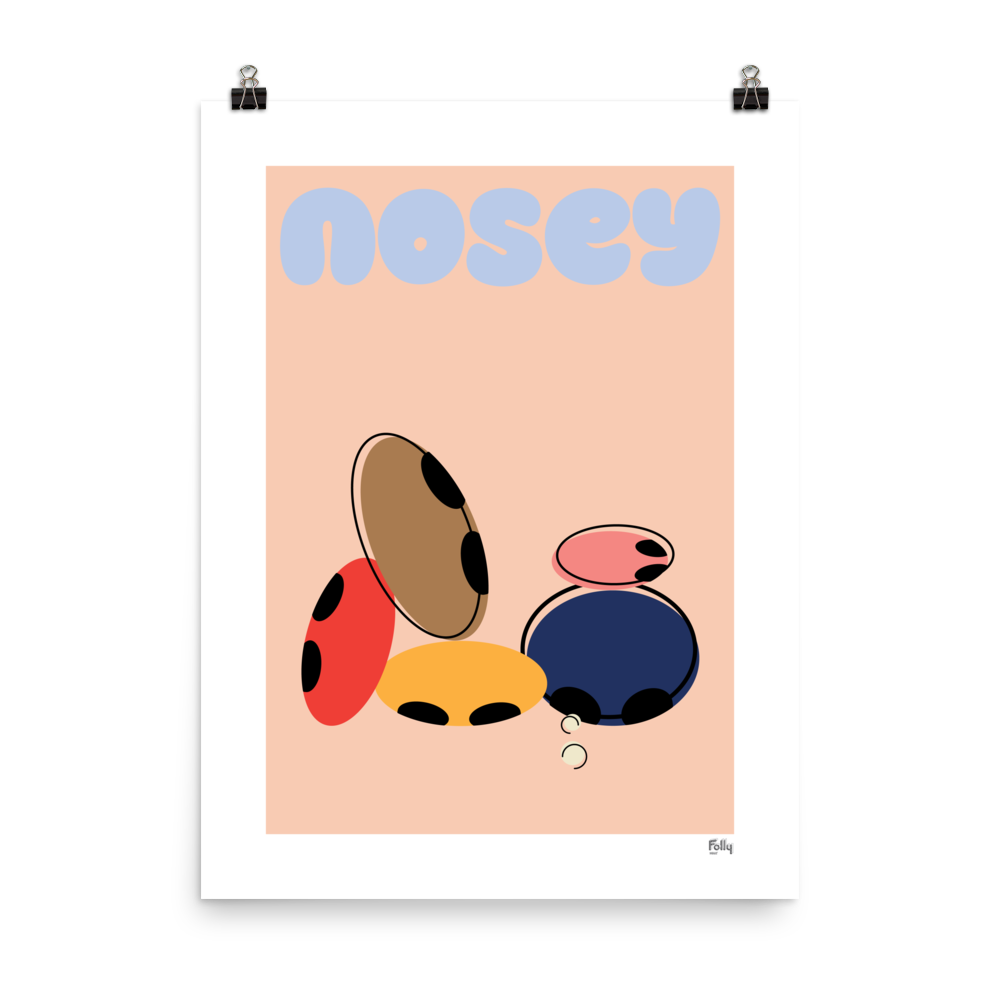Nose for Nosey 18x24 w/o Frame: Peach