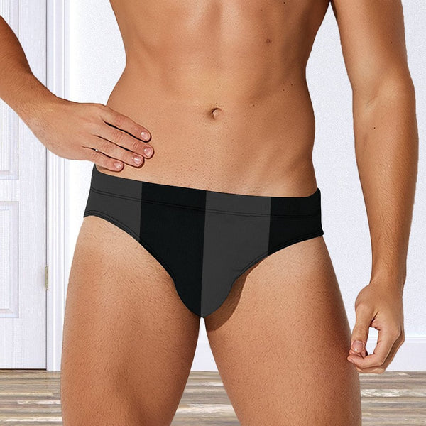Big Stripe Speedo: Black