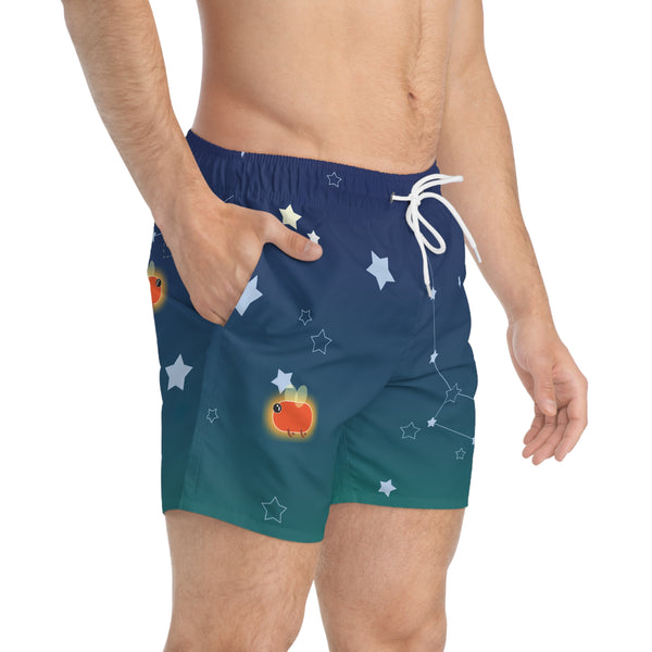 Stars & Fireflies Swim Trunks: Navy / Forest
