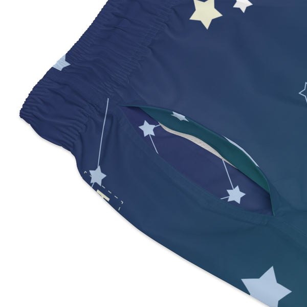 Stars & Fireflies Swim Trunks: Navy / Forest