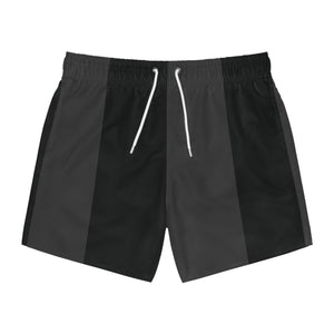 Big Strip Swim Trunk: Black