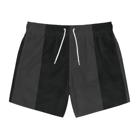 Big Strip Swim Trunk: Black