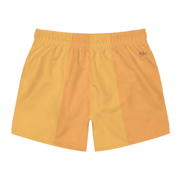 Big Stripe Swim Trunk: Gold