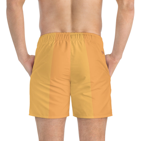 Big Stripe Swim Trunk: Gold