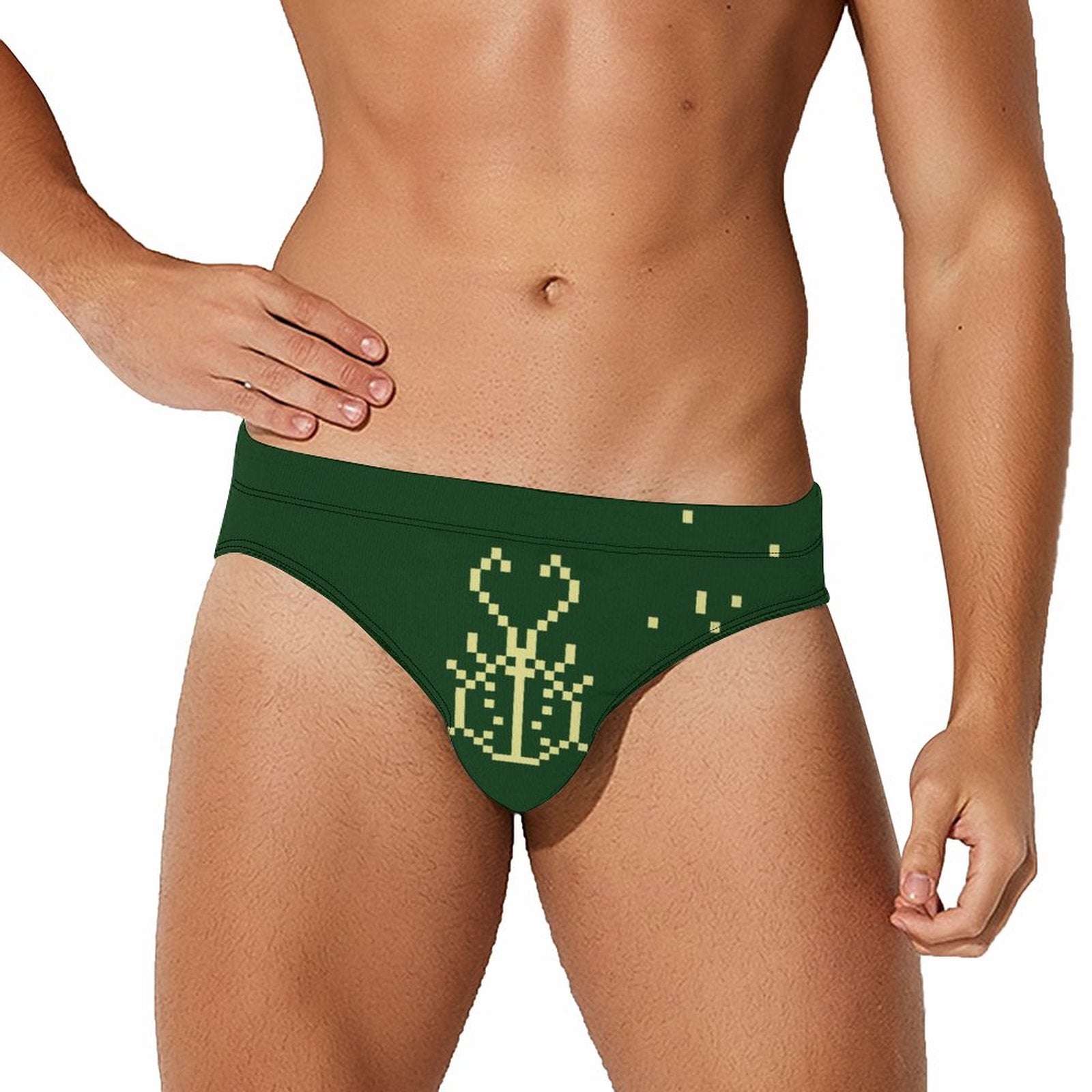 8 Bit Beetle Speedo: Forest / Yellow