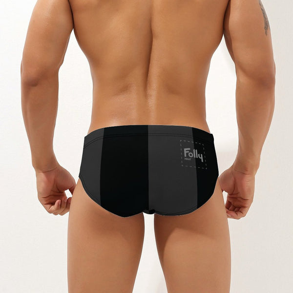 Big Stripe Speedo: Black