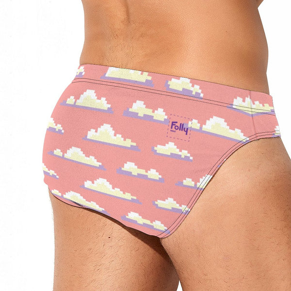 8 Bit Clouds Speedo: Sunset