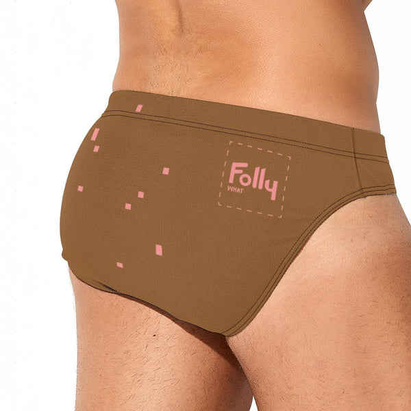 8 Bit Millipede Speedo: Whisky / Peach