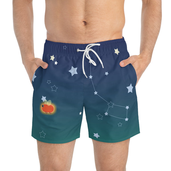Stars & Fireflies Swim Trunks: Navy / Forest