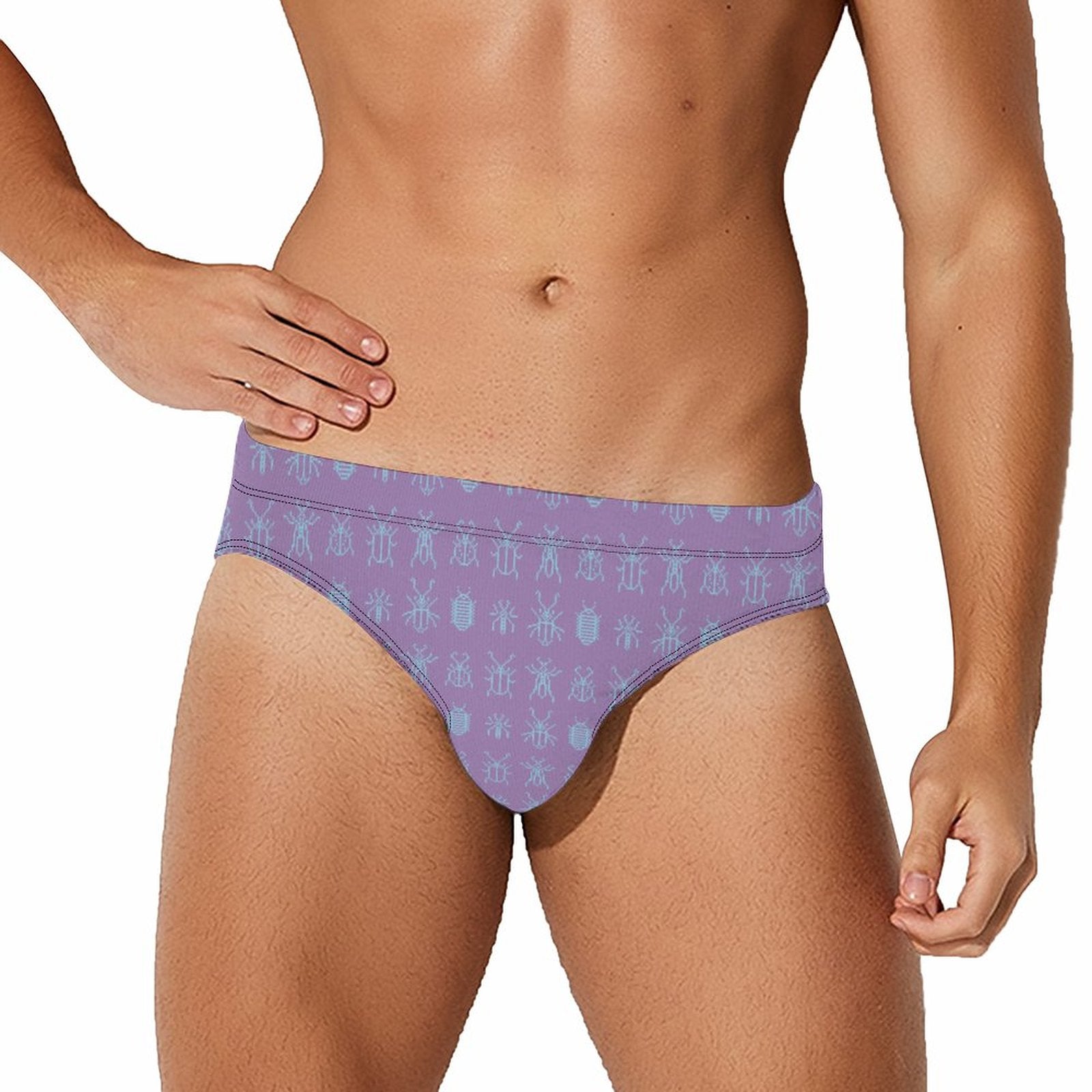 8 Bit Bugs Speedo; Washed Purple / Ice
