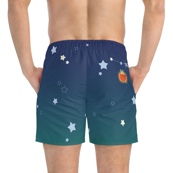 Stars & Fireflies Swim Trunks: Navy / Forest
