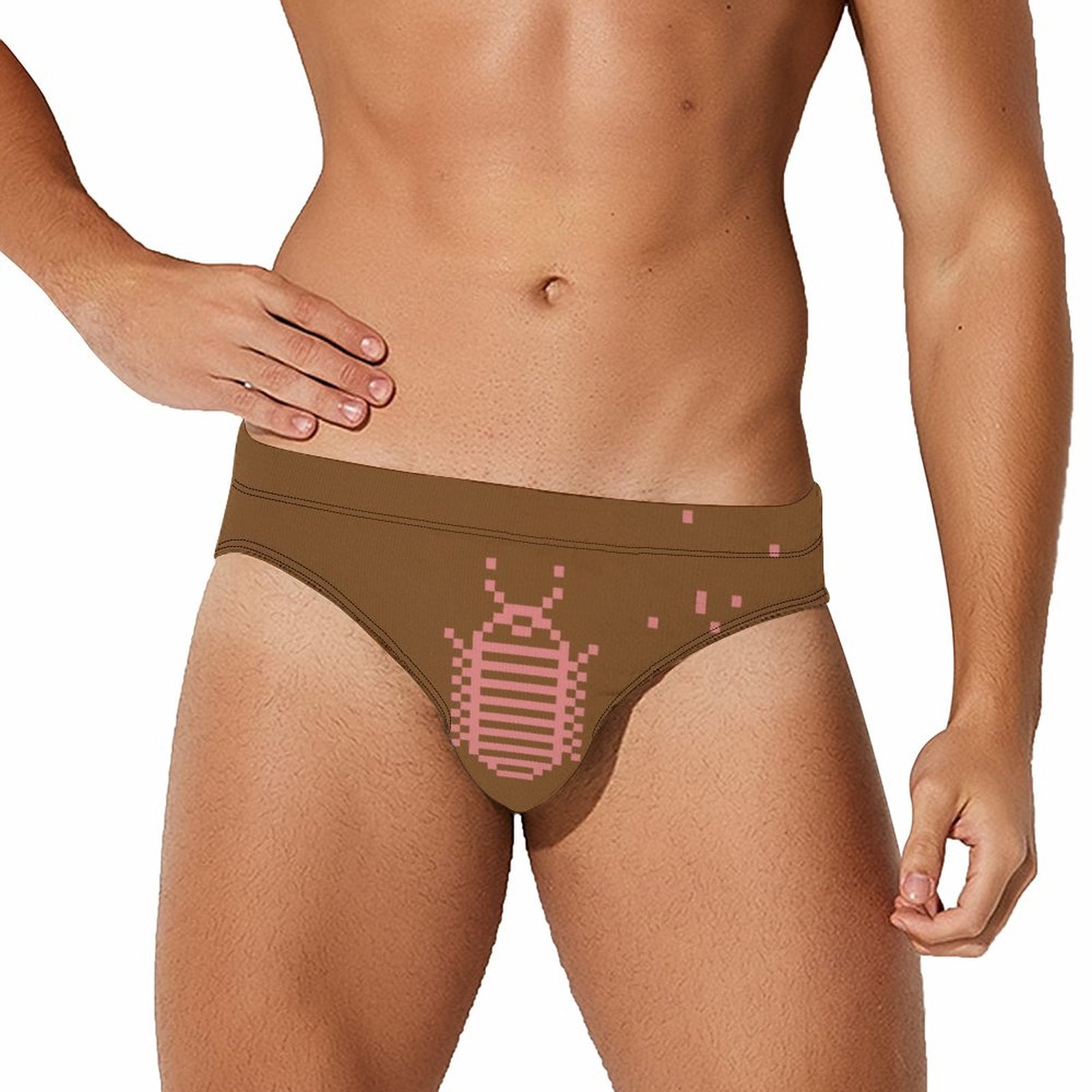 8 Bit Millipede Speedo: Whisky / Peach