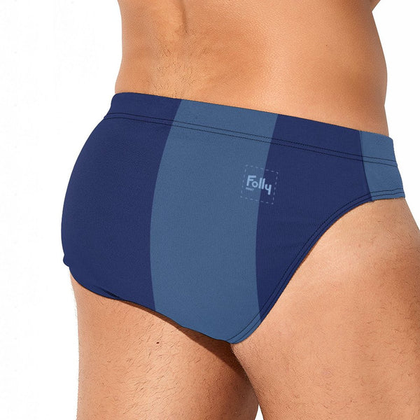 Big Stripe Speedo: Navy