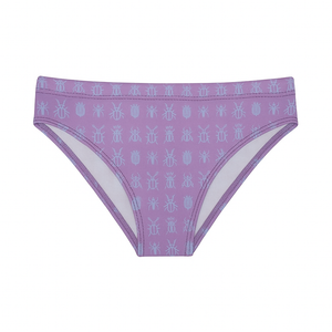 8 Bit Bugs Swim Brief: Washed Purple / Ice