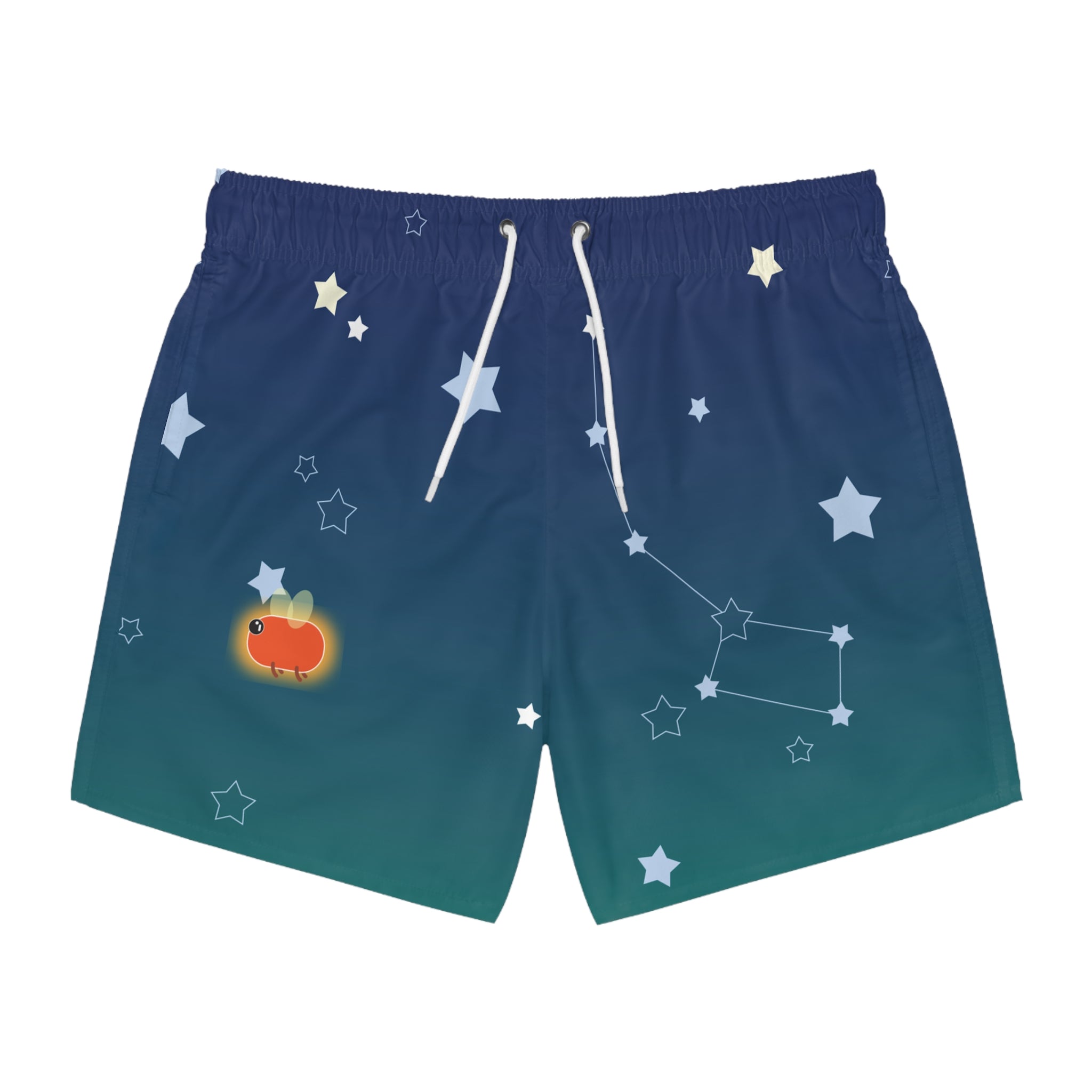 Stars & Fireflies Swim Trunks: Navy / Forest