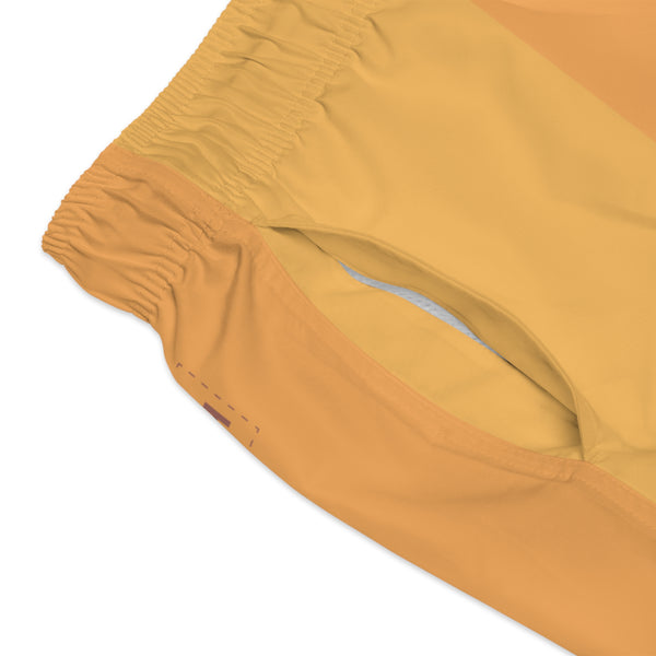Big Stripe Swim Trunk: Gold