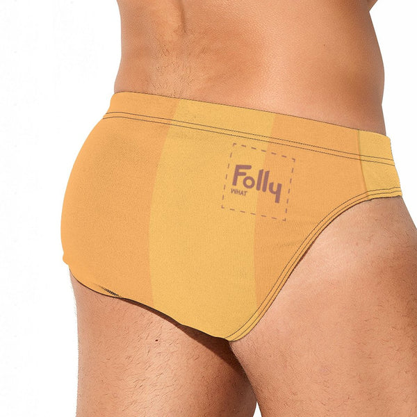 Big Stripe Speedo: Gold