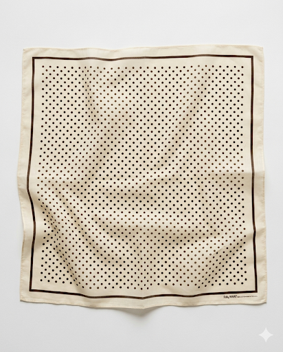 Dot Handkerchief: Cream