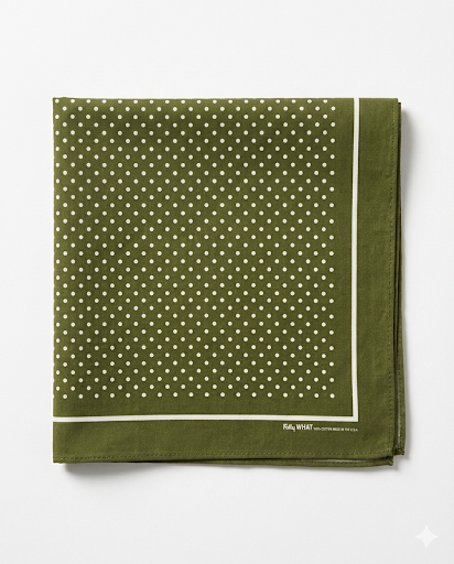 Dot Handkerchief: Olive