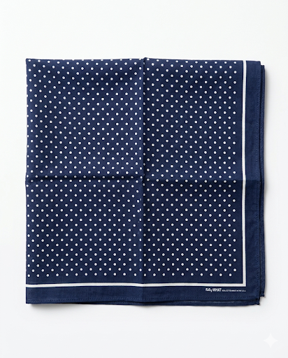 Dot Handkerchief: Navy