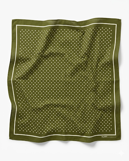 Dot Handkerchief: Olive