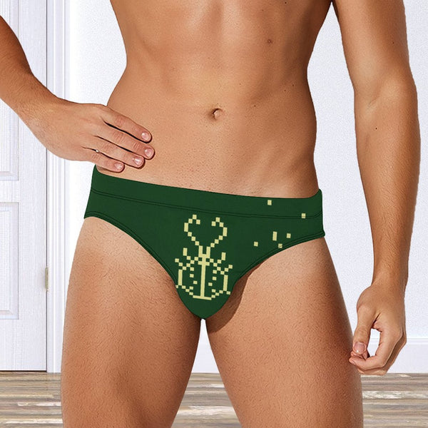 8 Bit Beetle Speedo: Forest / Yellow