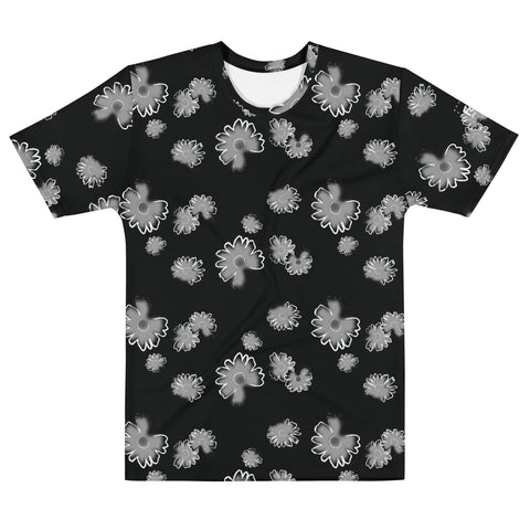 Flower t-shirt: Black