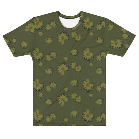 Flower t-shirt: Olive