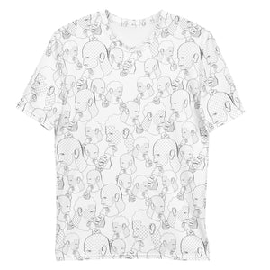 Cream Daddies Printed T-shirt-White