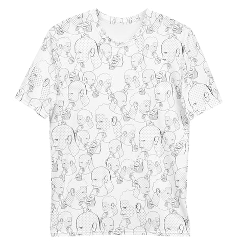 Cream Daddies Printed T-shirt-White