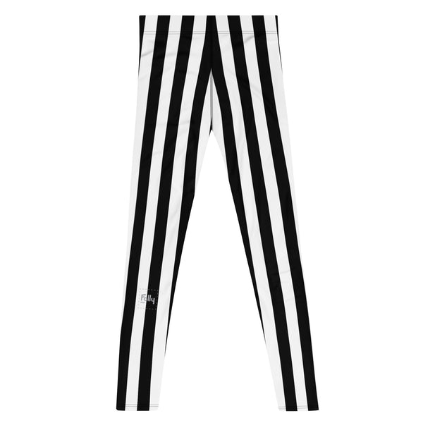 Big Stripe Leggings: Black