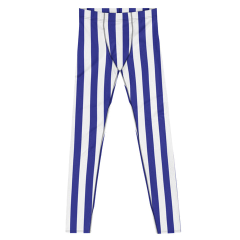 Big Stripe Leggings: Blue