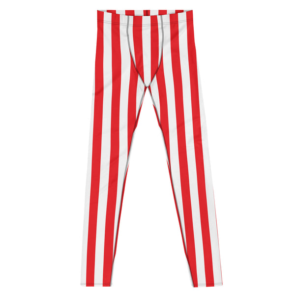 Big Stripe Leggings: Red