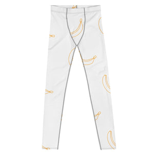 Banana Leggings: White/Gold