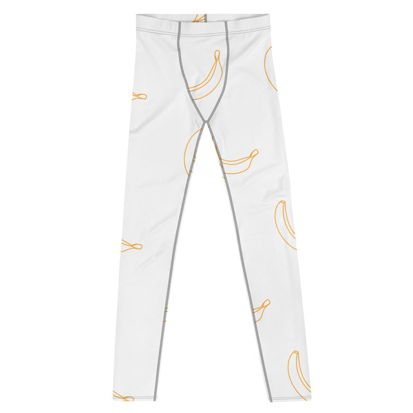 Banana Leggings: White/Gold