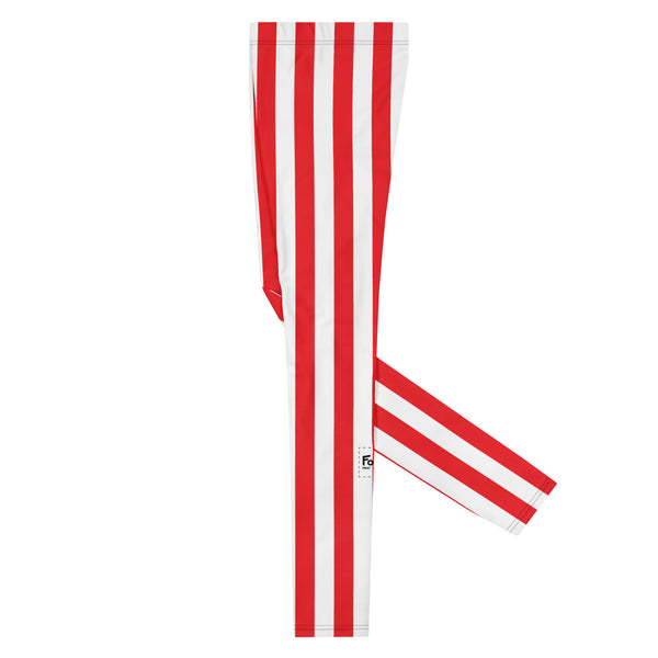 Big Stripe Leggings: Red