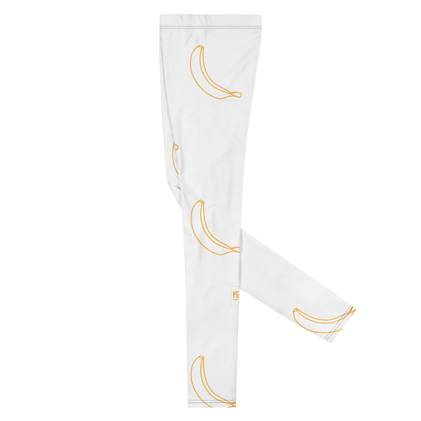 Banana Leggings: White/Gold