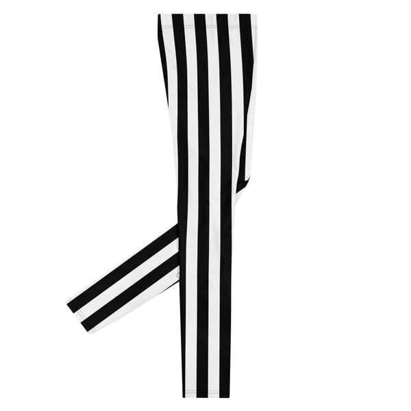 Big Stripe Leggings: Black