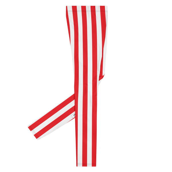 Big Stripe Leggings: Red