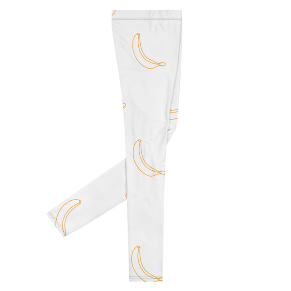 Banana Leggings: White/Gold