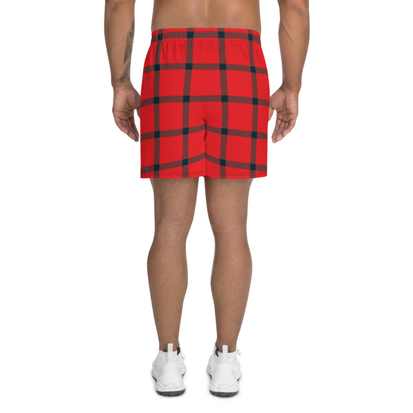Big Plaid Shorts: Red / Navy