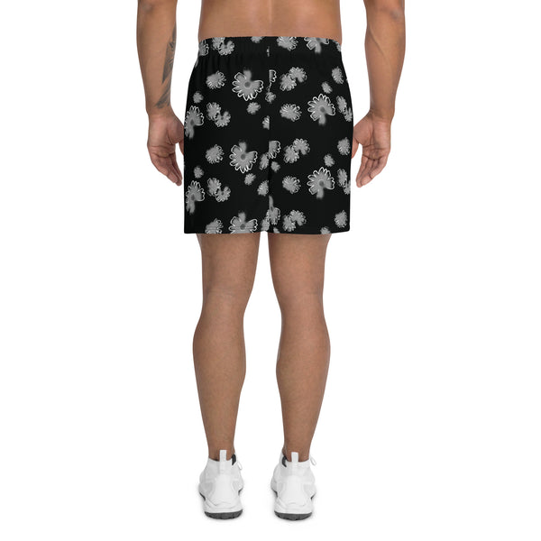 Pantalones cortos de flores: negro