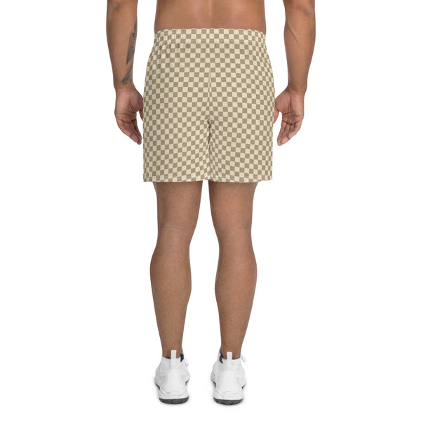 Pantalones cortos Checker Glitch: Caqui