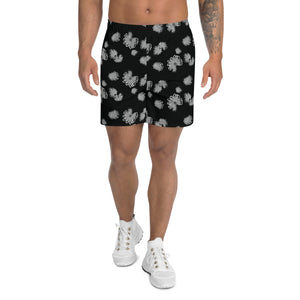 Pantalones cortos de flores: negro