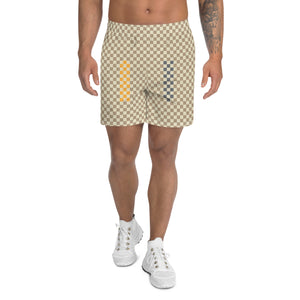Pantalones cortos Checker Glitch: Caqui