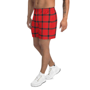 Big Plaid Shorts: Red / Navy