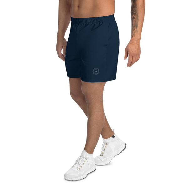 Micro Cube Athletic Shorts: Navy